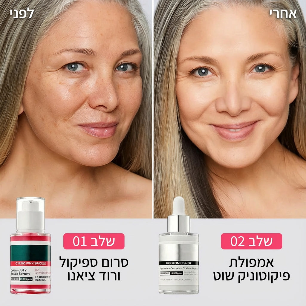 סט טיפול ממוקד בנקבוביות וכתמים